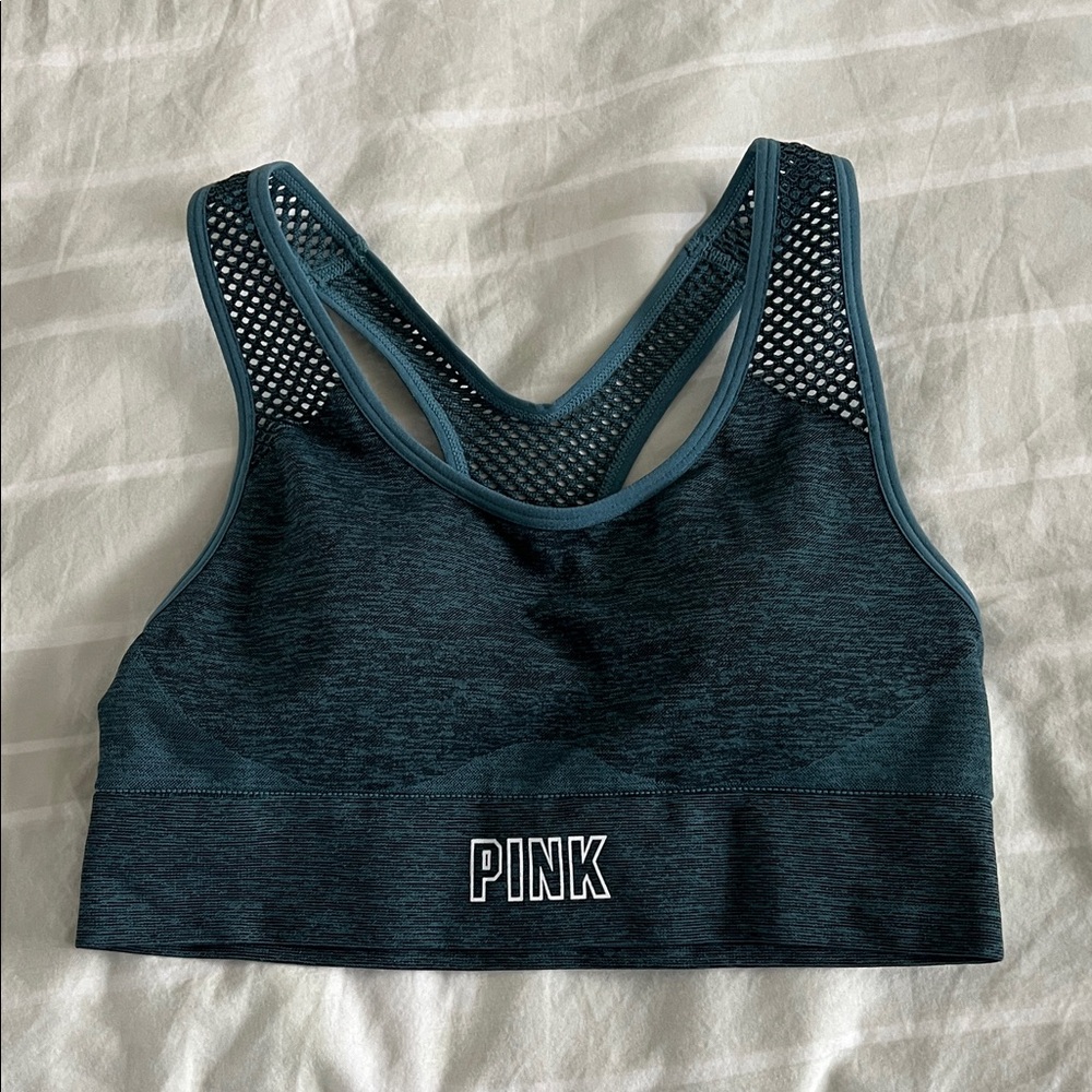 PINK Victoria's Secret Dark Blue Sports Bra- NWOT